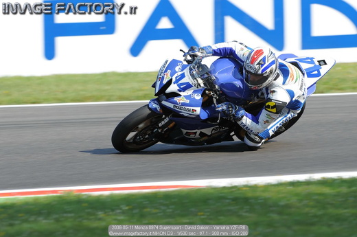 2008-05-11 Monza 0974 Supersport - David Salom - Yamaha YZF-R6